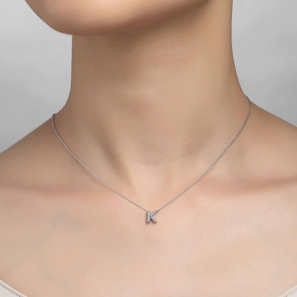 Lafonn Letter “K” Pendant Necklace
